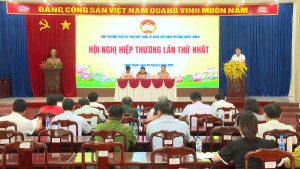 ỦY BAN MTTQ VIỆT NAM PHƯỜNG CHƠN THÀNH TỔ CHỨC HỘI NGHỊ HIỆP THƯƠNG LẦN THỨ NHẤT