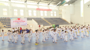 CHƠN THÀNH: KỲ THI THĂNG CẤP ĐAI TAEKWONDO