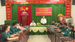 BÀI PHÁT BIỂU CHỈ ĐẠO CỦA BÍ THƯ ĐẢNG ỦY PHƯỜNG CHƠN THÀNH TẠI HỘI NGHỊ BÀN GIAO CHỨC TRÁCH, NHIỆM VỤ CHỈ HUY TRƯỞNG BAN CHỈ HUY QUÂN SỰ PHƯỜNG