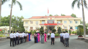 UBND PHƯỜNG CHƠN THÀNH: TỔ CHỨC LỄ CHÀO CỜ ĐẦU NĂM 2026