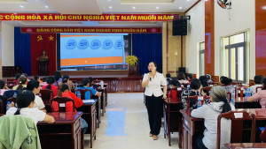 HỘI LIÊN HIỆP PHỤ NỮ TỈNH TỔ CHỨC TẬP HUẤN TUYÊN TRUYỀN PHÁP LUẬT VỀ BẦU CỬ ĐẠI BIỂU QUỐC HỘI KHÓA XVI VÀ ĐẠI BIỂU HỘI ĐỒNG NHÂN DÂN CÁC CẤP NHIỆM KỲ 2026 - 2031 CHO CÁN BỘ, HỘI VIÊN PHỤ NỮ PHƯỜNG CHƠN THÀNH