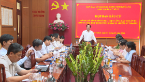 HỌP BAN BẦU CỬ ĐẠI BIỂU HĐND TỈNH KHÓA XI, ĐƠN VỊ BẦU CỬ SỐ 27