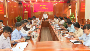 CHƠN THÀNH: HỌP BAN CHỈ ĐẠO BẦU CỬ ĐẠI BIỂU QUỐC HỘI KHÓA XVI VÀ ĐẠI BIỂU HỘI ĐỒNG NHÂN DÂN CÁC CẤP, NHIỆM KỲ 2026 - 2031