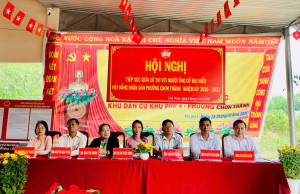 PHƯỜNG CHƠN THÀNH: TỔ CHỨC HỘI NGHỊ TIẾP XÚC CỬ TRI VỚI NHỮNG NGƯỜI ỨNG CỬ ĐẠI BIỂU HĐND PHƯỜNG NHIỆM KỲ 2026 – 2031 TẠI ĐƠN VỊ BẦU CỬ SỐ 3