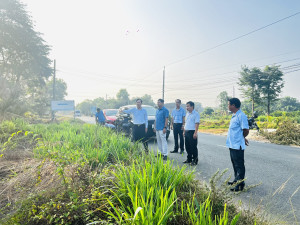 THƯỜNG TRỰC ĐẢNG ỦY PHƯỜNG KHẢO SÁT TUYẾN ĐƯỜNG TRIỂN KHAI MÔ HÌNH “SẠCH – XANH – SÁNG – ĐẸP – AN TOÀN” TẠI KHU PHỐ HIẾU CẢM