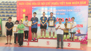 CHƠN THÀNH:TỔ CHỨC THÀNH CÔNG GIẢI BÓNG BÀN NĂM 2026