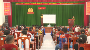 CHƠN THÀNH: HỘI NGHỊ TUYÊN TRUYỀN VỀ LẮP ĐẶT THIẾT BỊ TRUYỀN TIN BÁO CHÁY