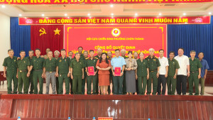 HỘI CCB PHƯỜNG CHƠN THÀNH, CÔNG BỐ CÁC QUYẾT ĐỊNH VỀ CÔNG TÁC CÁN BỘ VÀ SƠ CÔNG TÁC QUÝ I/2026