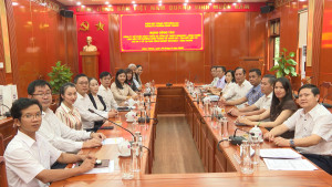 CHƠN THÀNH LÀM VIỆC VỚI ĐOÀN CÔNG TÁC CỦA CÔNG TY CỔ PHẦN PHÁT TRIỂN HẠ TẦNG KỸ THUẬT BECAMEX - BÌNH PHƯỚC