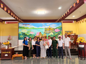 CHƠN THÀNH: THĂM CHÚC MỪNG CÁC TỔ CHỨC CƠ SỞ PHẬT GIÁO, NHÂN DỊP ĐẠI LỄ PHẬT ĐẢN, NĂM 2026