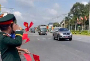 PHƯỜNG CHƠN THÀNH TỔ CHỨC ĐÓN HÀI CỐT LIỆT SĨ VÀ ĐỘI K72 HOÀN THÀNH NHIỆM VỤ QUY TẬP HÀI CỐT LIỆT SĨ TẠI CAMPUCHIA
