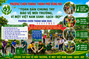 CHƠN THÀNH: ĐẨY MẠNH TUYÊN TRUYỀN PHONG TRÀO THI ĐUA “TOÀN DÂN CHUNG TAY BẢO VỆ MÔI TRƯỜNG, VÌ MỘT VIỆT NAM XANH - SẠCH - ĐẸP