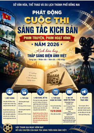 THÔNG BÁO VỀ VIỆC THAM GIA CUỘC THI “SÁNG TÁC KỊCH BẢN PHIM TRUYỆN, PHIM HOẠT HÌNH NĂM 2026”