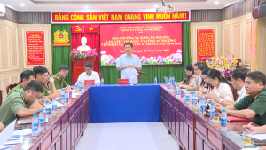 BAN THƯỜNG VỤ ĐẢNG ỦY PHƯỜNG CHƠN THÀNH LÀM VIỆC VỚI ĐẢNG ỦY CÔNG AN PHƯỜNG
