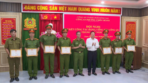 CÔNG AN PHƯỜNG CHƠN THÀNH, SƠ KẾT CÔNG TÁC 6 THÁNG DẦU NĂM 2026