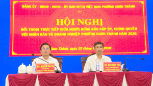 CHƠN THÀNH: ĐỐI THOẠI TRỰC TIẾP GIỮA NGƯỜI ĐỨNG ĐẦU CẤP ỦY, CHÍNH QUYỀN VỚI NHÂN DÂN VÀ DOANH NGHIỆP NĂM 2026