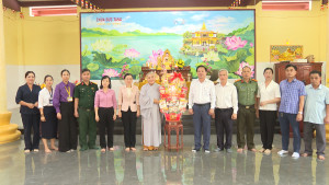 ĐỒNG CHÍ NGUYỄN ANH TÀI, PHÓ BÍ THƯ ĐẢNG ỦY, CHỦ TỊCH UBND PHƯỜNG CHƠN THÀNH, THĂM CHÚC MỪNG ĐẠI LỄ VU LAN BÁO HIẾU NĂM 2026