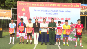 CHƠN THÀNH: KHAI MẠC GIẢI BÓNG ĐÁ THIẾU NIÊN, NHI ĐỒNG NĂM 2026
