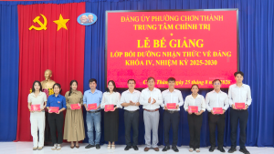 106 QUẦN CHÚNG ƯU TÚ HOÀN THÀNH LỚP BỒI DƯỠNG NHẬN THỨC VỀ ĐẢNG, KHOÁ IV, NHIỆM KỲ (2025-2030)