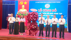 LỄ CÔNG BỐ ĐIỂM ĐỔI MỚI SÁNG TẠO PHƯỜNG CHƠN THÀNH