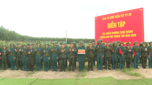 DIỄN TẬP TÁC CHIẾN PHƯỜNG CHƠN THÀNH TRONG KHU VỰC PHÒNG THỦ NĂM 2026, THÀNH CÔNG TỐT ĐẸP