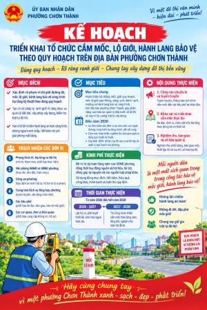 KẾ HOẠCH TRIỂN KHAI TỔ CHỨC CẮM MỐC, LỘ GIỚI, HÀNH LANG BẢO...