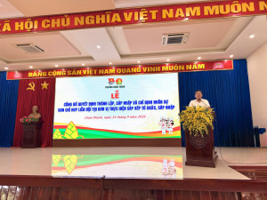 ĐOÀN PHƯỜNG CHƠN THÀNH CÔNG BỐ CÁC QUYẾT ĐỊNH THÀNH LẬP, SÁP NHẬP, KIỆN TOÀN TỔ CHỨC ĐOÀN, ĐỘI TẠI CÁC ĐƠN VỊ TRƯỜNG HỌC SAU SẮP XẾP