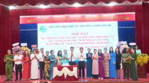 CHƠN THÀNH: HỌP MẶT KỶ NIỆM NGÀY THÀNH LẬP HỘI LIÊN HIỆP PHỤ NỮ VIỆT NAM 20/10