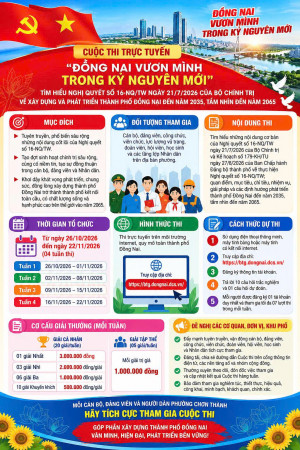 PHƯỜNG CHƠN THÀNH: TÍCH CỰC HƯỞNG ỨNG CUỘC THI TRỰC TUYẾN “ĐỒNG NAI VƯƠN MÌNH TRONG KỶ NGUYÊN MỚI”