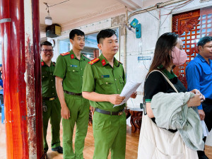 Công an xã Đại Phước hưởng ứng chương trình “Giọt máu nghĩa tình”