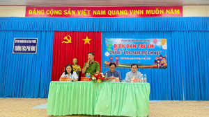 Công an xã Đại Phước tham dự Diễn đàn trẻ em xã Đại Phước năm 2025 với chủ đề “Lắng nghe trẻ em nói”