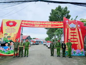 Công an xã Đại Phước đảm bảo an ninh trật tự Đại hội đại biểu Mặt trận Tổ quốc Việt Nam xã Đại Phước lần thứ I, nhiệm kỳ 2025 – 2030