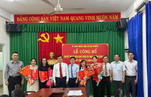 Lễ công bố quyết định về công tác cán bộ tại xã Đại Phước.