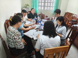 Ban KTNS HĐND xã họp thẩm tra các nội dung trình kỳ thứ 3 họp