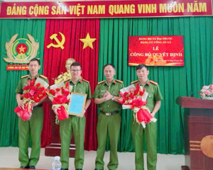 Đảng ủy Công an xã Đại Phước: Công bố quyết định chỉ định Ủy ban Kiểm tra Đảng ủy Công an xã nhiệm kỳ 2025 – 2030