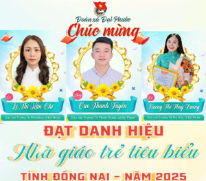 Đại Phước có 03 nhà giáo trẻ tiêu biểu cấp tỉnh