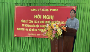 Công an xã Đại Phước được khen thưởng tại Hội nghị tổng kết công tác tổ chức Đại hội đại biểu Đảng bộ xã; Đại hội đại biểu Mặt trận Tổ quốc và các tổ chức chính trị – xã hội nhiệm kỳ 2025–2030