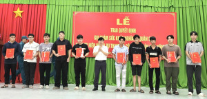 Xã Đại Phước tổ chức Lễ trao Quyết định gọi khám sức khỏe nghĩa vụ Quân sự và thực hiện nghĩa vụ Công an nhân dân năm 2026