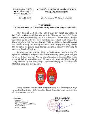 TB tặng móc khóa