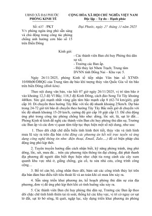 Thông báo Lịch làm việc tuần của HĐND và UBND xã