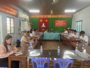 Cụm thảo luận số 4 HĐND xã Đại Phước thảo luận trước kỳ họp thứ 4 HĐND xã khóa XII