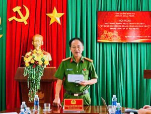 Công an xã Đại Phước phát động phong trào thi đua Ba Nhất: “Kỷ luật nhất”, “Trung thành nhất”, “Gần dân nhất” trong toàn lực lượng Công an xã