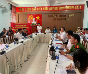 Xã Đại Phước tổ chức lấy ý kiến đối với điều chỉnh  quy hoạch khu đô thị du lịch Nhơn Phước