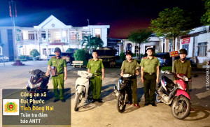 Công an xã Đại Phước bảo đảm ANTT, TTATGT trận Chung kết bóng đá nam SEA Games 33