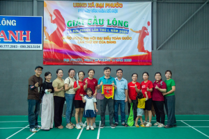 Xã Đại Phước tổ chức giải cầu lông lần thứ I năm 2025 chào mừng đại hội đại biểu toàn quốc lần thứ XIV của Đảng