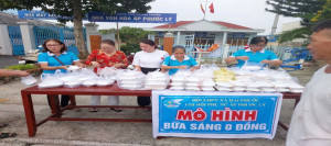 Mô hình “Bữa sáng 0 đồng” – Nghĩa tình của Chi hội phụ nữ ấp Phước Lý