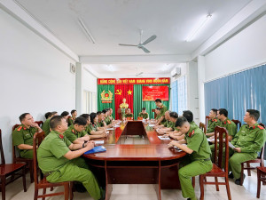 Công an xã Đại Phước tổ chức Hội nghị lấy ý kiến cử tri nơi công tác đối với người được giới thiệu ứng cử đại biểu HĐND xã, nhiệm kỳ 2026 2031