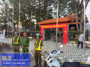 Công an xã Đại Phước bảo đảm vững chắc an ninh, trật tự phục vụ Đại hội đại biểu toàn quốc lần thứ XIV của Đảng