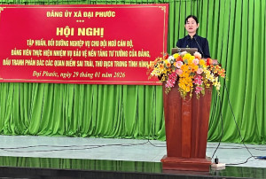 Hội nghị tập huấn bồi dưỡng nghiệp vụ bảo vệ  nền tảng tư tưởng của Đảng trong tình hình mới