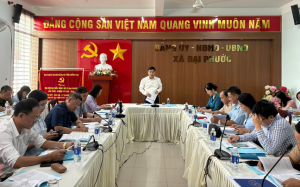 Ủy ban bầu cử xã Đại Phước họp rà soát, đánh giá công tác bầu cử Đại biểu Quốc hội khóa XVI và HĐND các cấp nhiệm kỳ 2026 – 2031